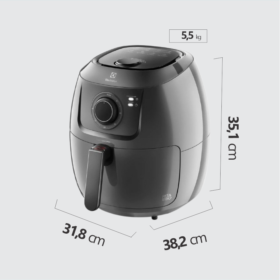 FRITADEIRA ELECTROLUX 5 LITROS 127vts cor grafite 02
