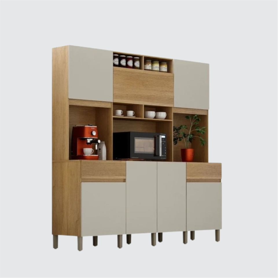 armario de cozinha esmeralda - off white 1