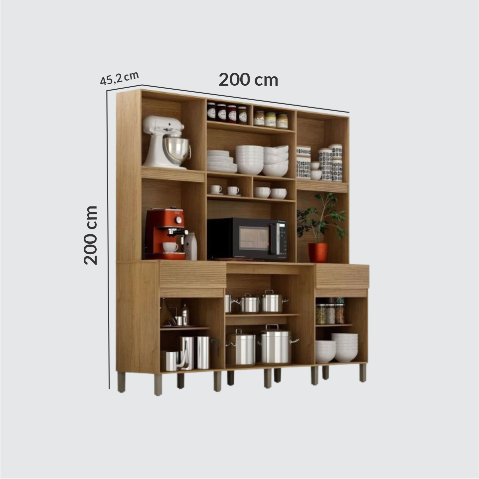 armario de cozinha esmeralda - off white 2