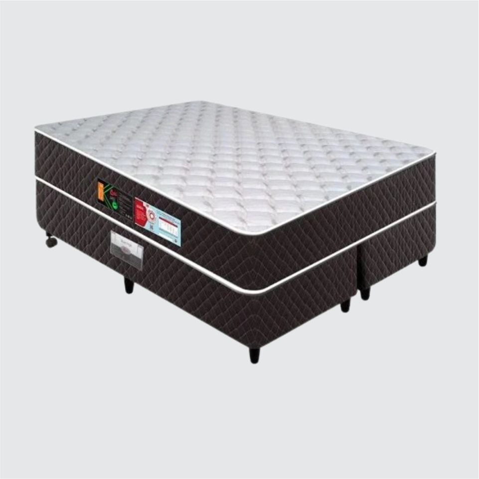 CONJUNTO BOX QUEEN Com COLCHÃO ESPUMA SLEEP MAX D45 01