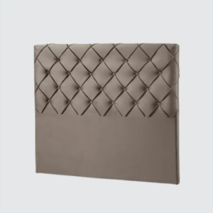 CABECEIRA ESTOFADA MIAMI CASAL VELUDO CARVALHO 702 .