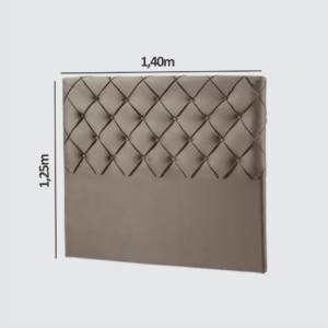 CABECEIRA ESTOFADA MIAMI CASAL VELUDO CARVALHO 702