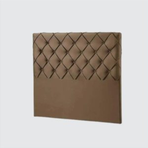 CABECEIRA ESTOFADA MIAMI CASAL VELUDO MARROM 704 .