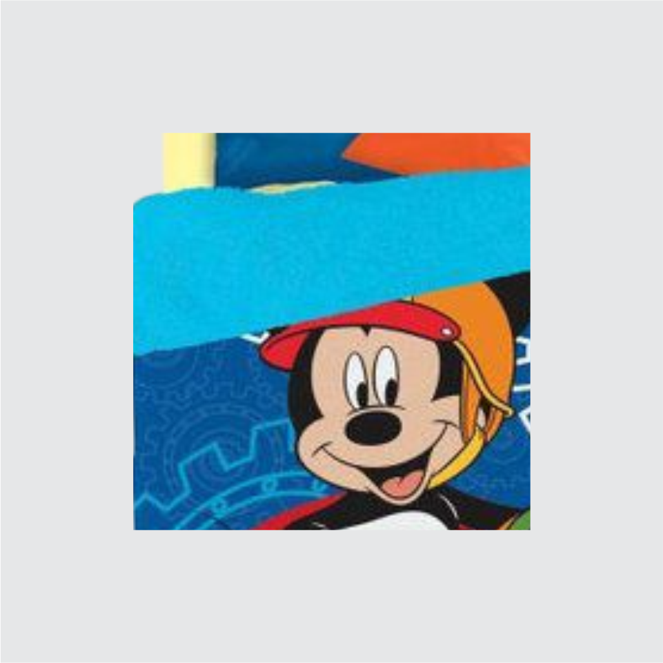 EDREDOM SOLTEIRO LÃ DE CARNEIRO MICKEY.