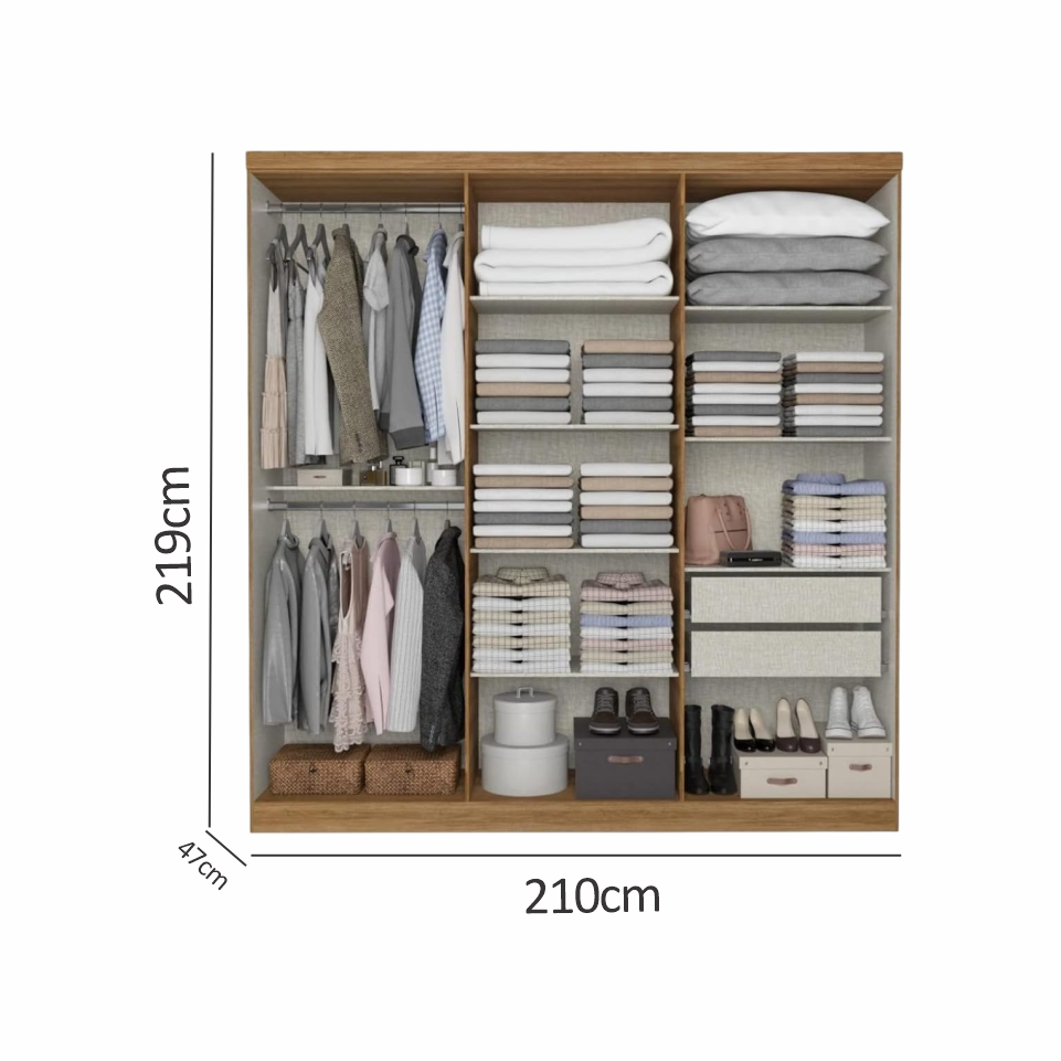 GUARDA ROUPA TROIA SEM ESPELHO.