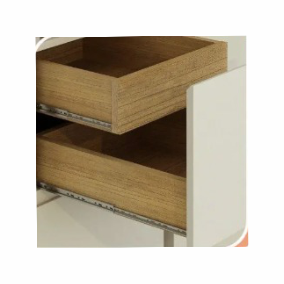 COZINHA DAKOTA 2,00M 4 PEÇAS CINAMOMO OFF WHITE